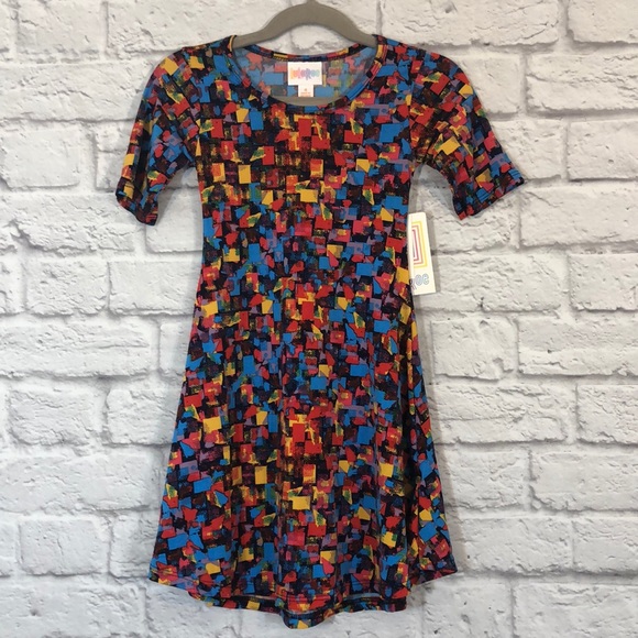 LuLaRoe Other - LuLaRoe Kids Adeline Midi Flare Dress